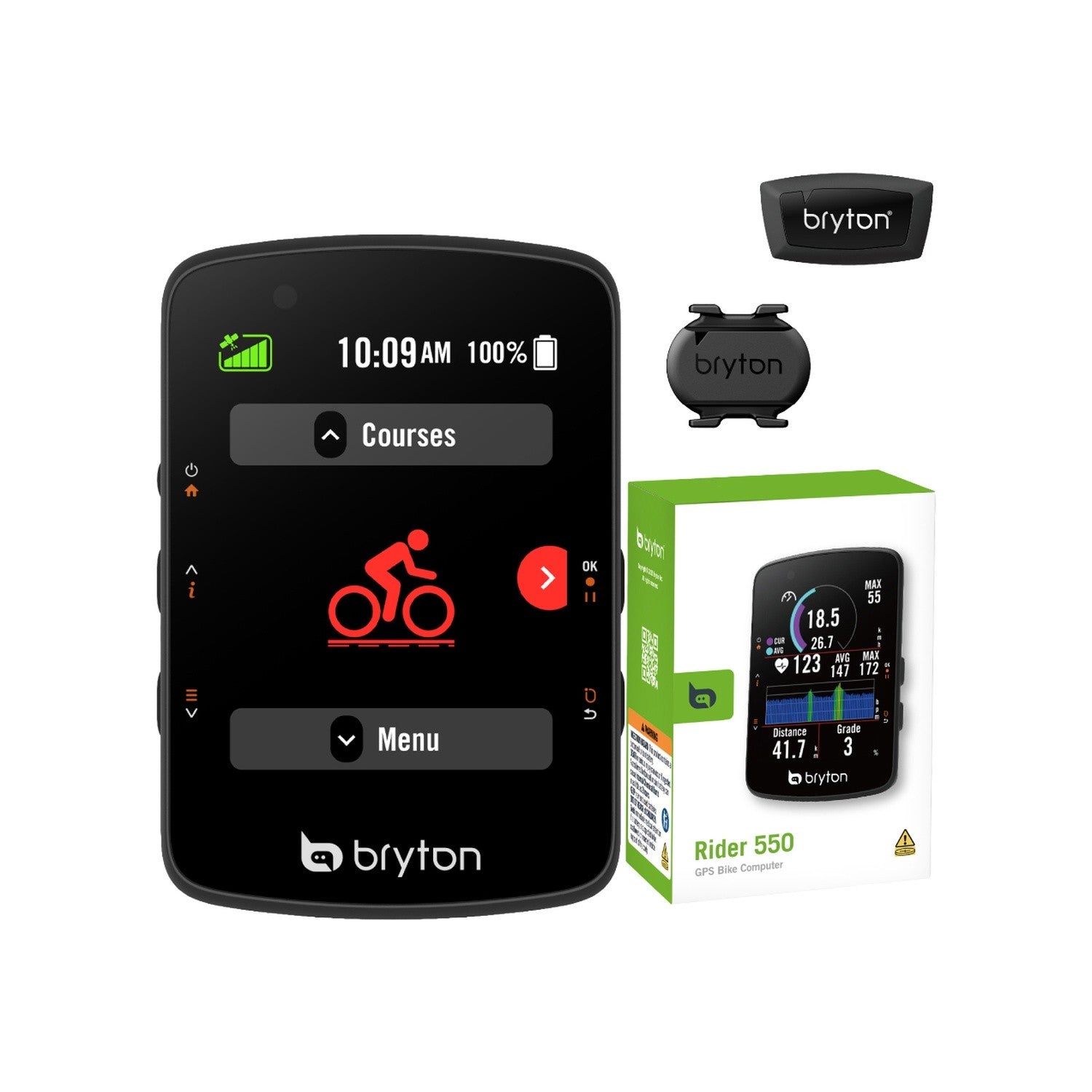 Rider 550 GPS Cycling Computer + Sensor Bundle
