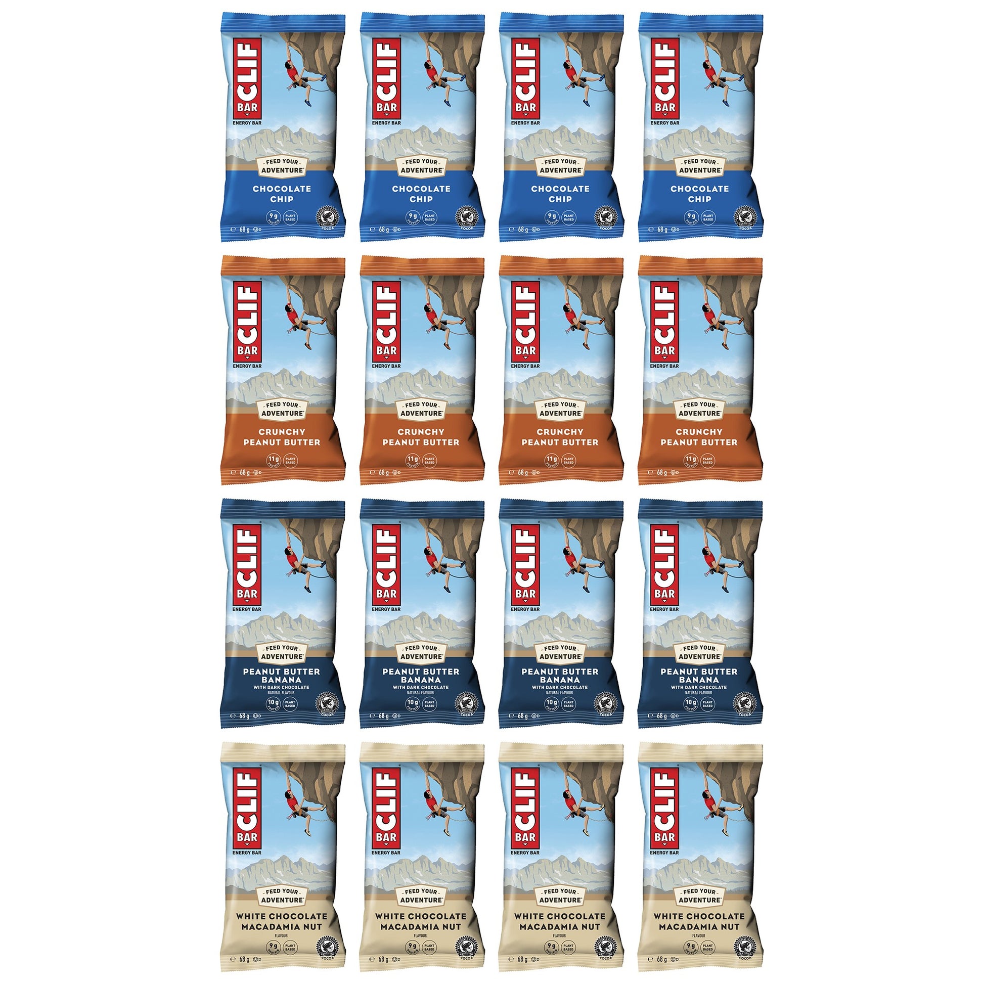 Energy 68g Bar Mixed Flavour Box