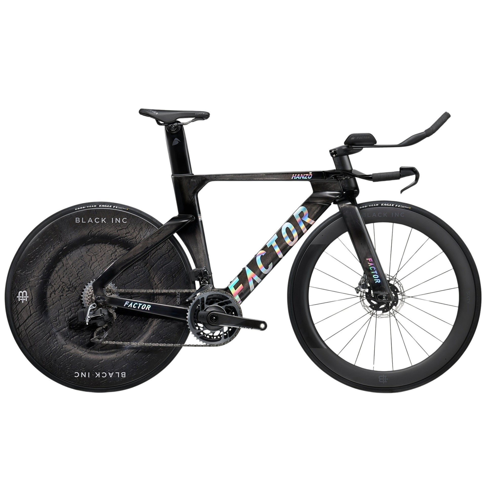 HANZO Force AXS Black Inc Zero/Three TT/Triathlon Bike