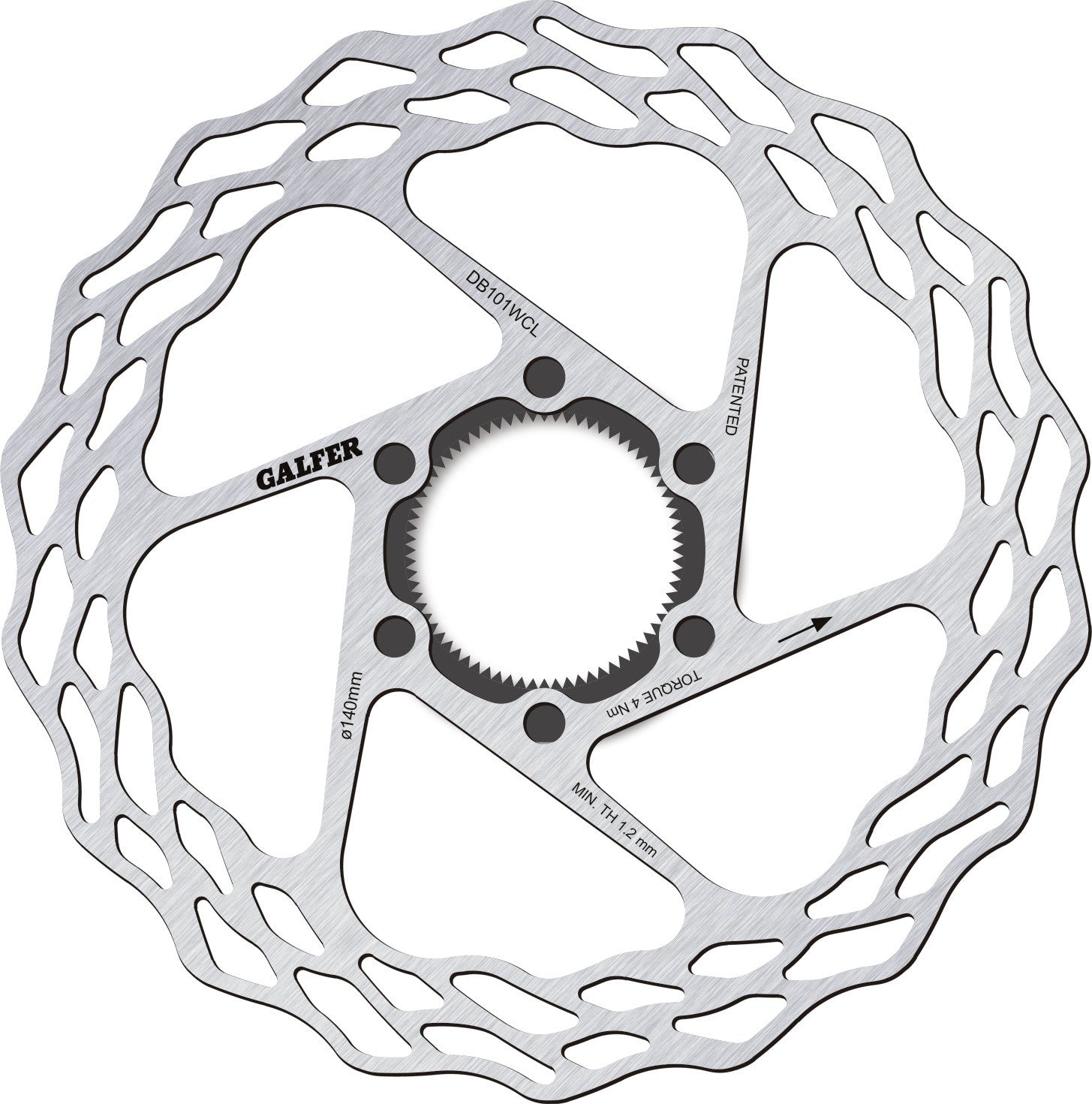 Wave Road Centre Lock Disc Brake Rotor