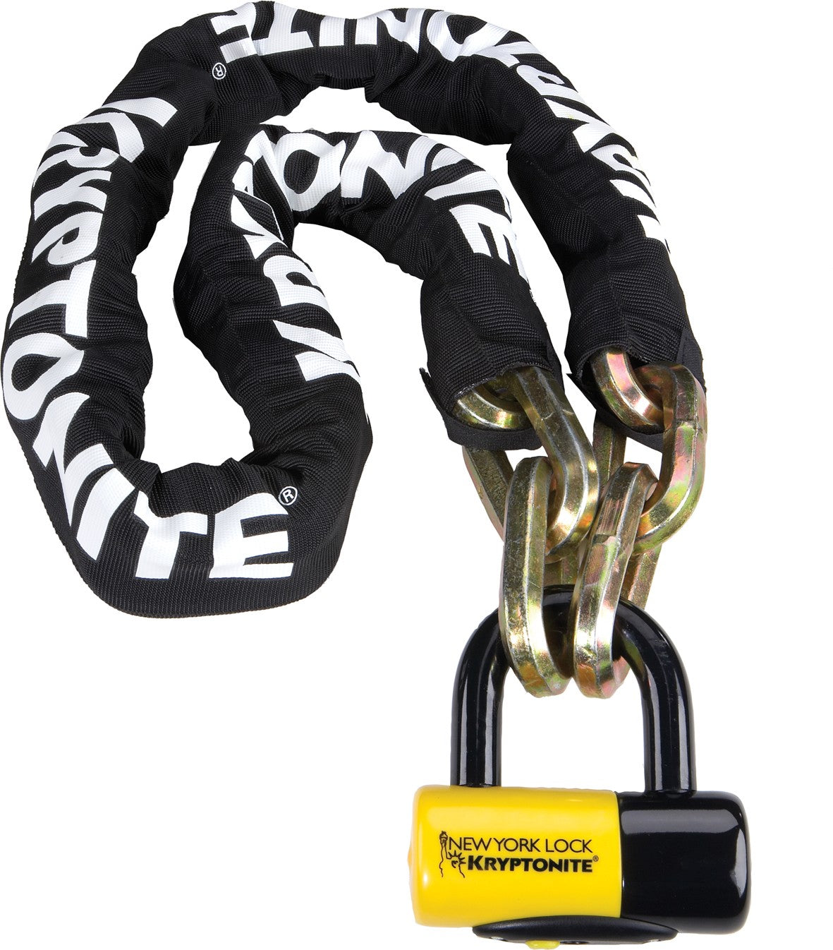 New York Fahgettaboudit Chain with NY Disc U-Lock Sold Secure Diamond