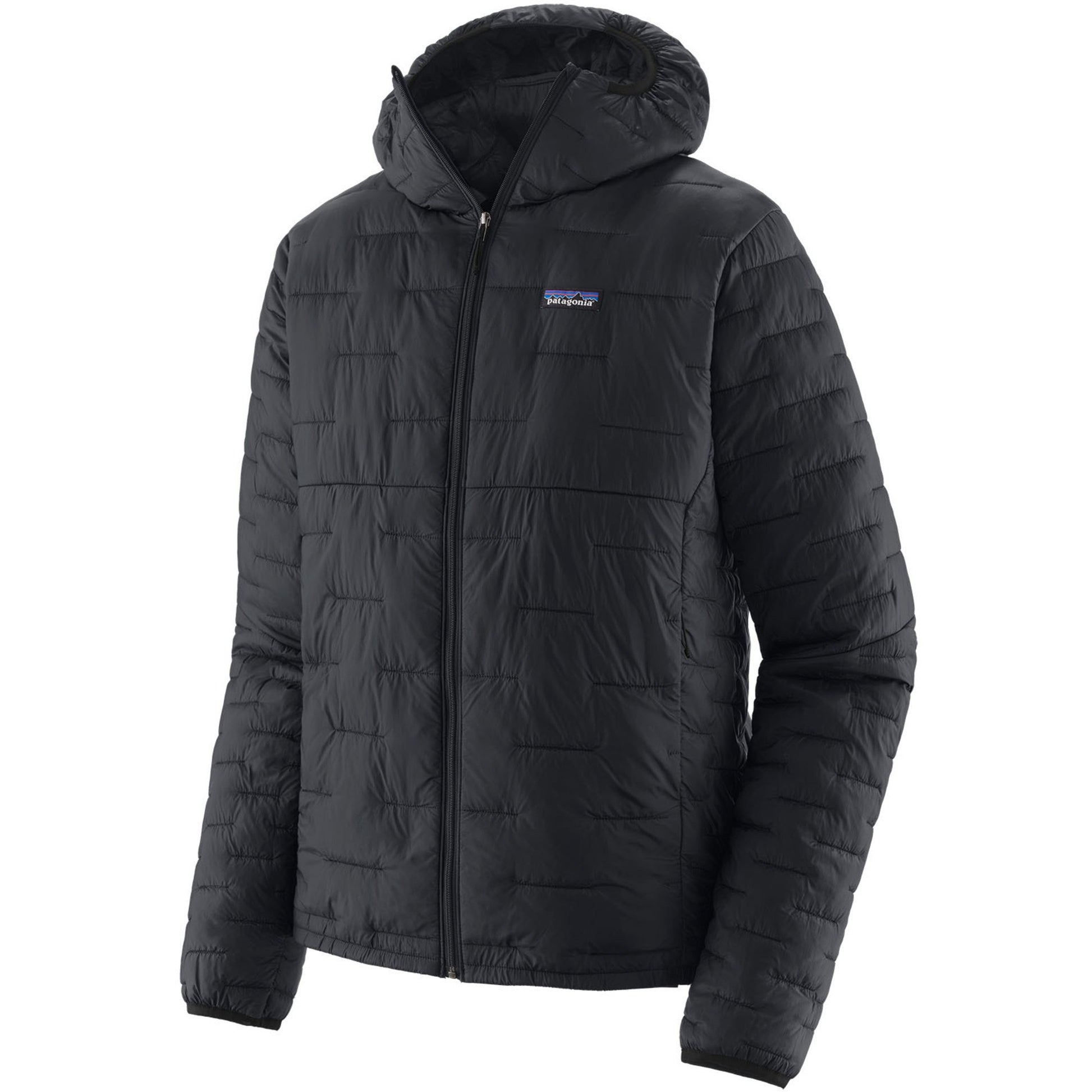 Men's Micro Puff Zip-Up Puffer Jacket With Hood